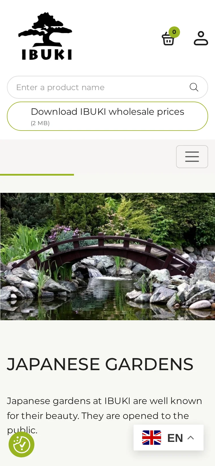 IBUKI Studio - widok mobilny